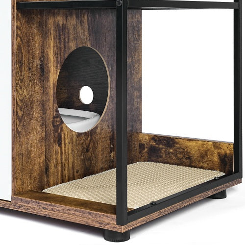 Stylish Litter Box Enclosure For Two Cats - Neferpaws
