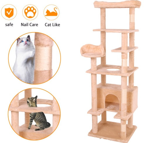 Cream White Cat Climbing Frame