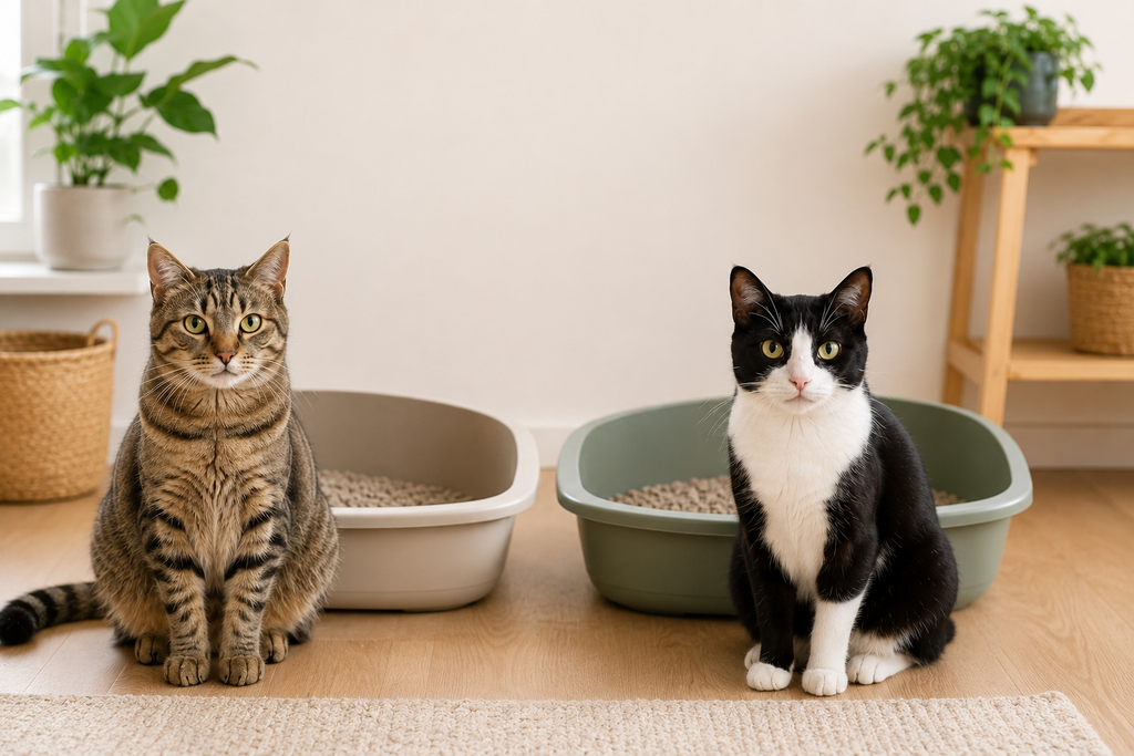Kunnen twee katten eén kattenbak delen? Dit moet je weten