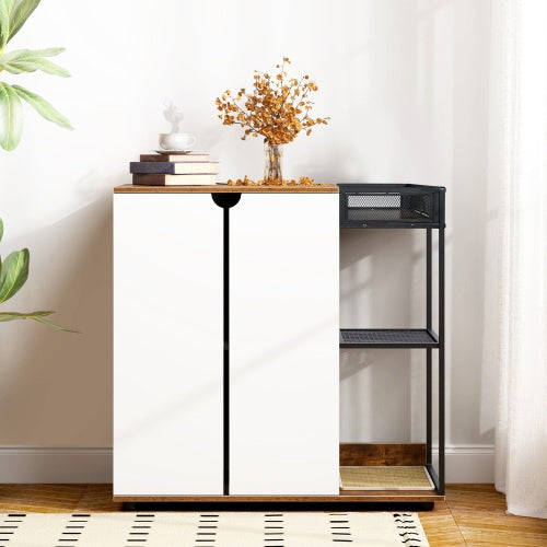 Stylish Litter Box Enclosure For Two Cats - Neferpaws
