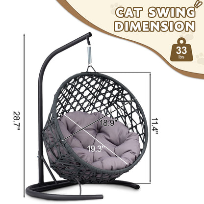Cozy Cat Hammock Bed with cusion - Neferpaws