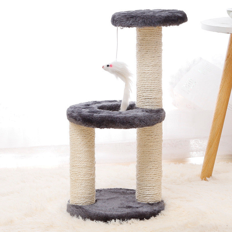 Premium 3‑Tier Sisal Cat Climbing Tower