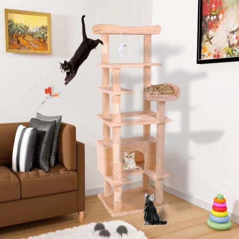 Cream White Cat Climbing Frame