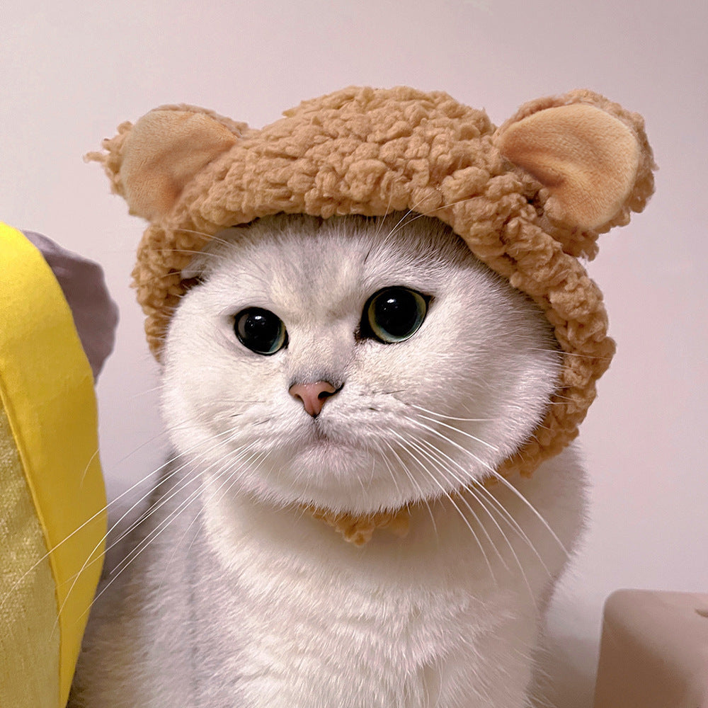Panda hat for cats