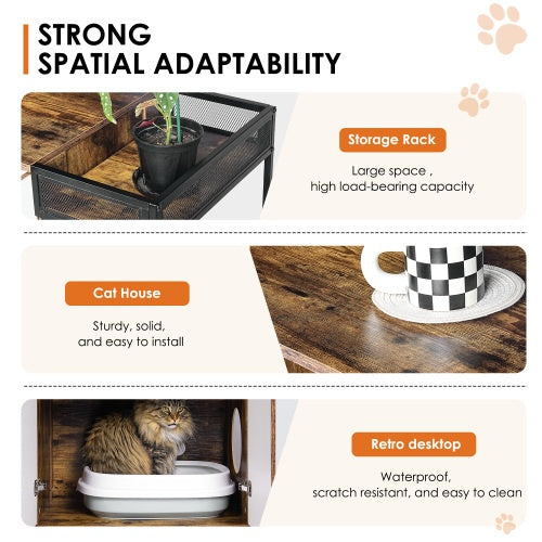 Stylish Litter Box Enclosure For Two Cats - Neferpaws
