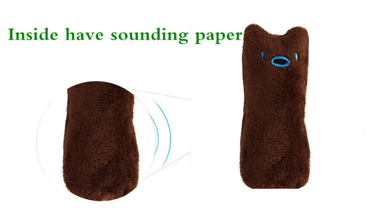 Paws & Play Catnip Chew Toy brown