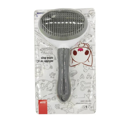 Pet grooming brush in packaging with brand logo - Neferpaws
