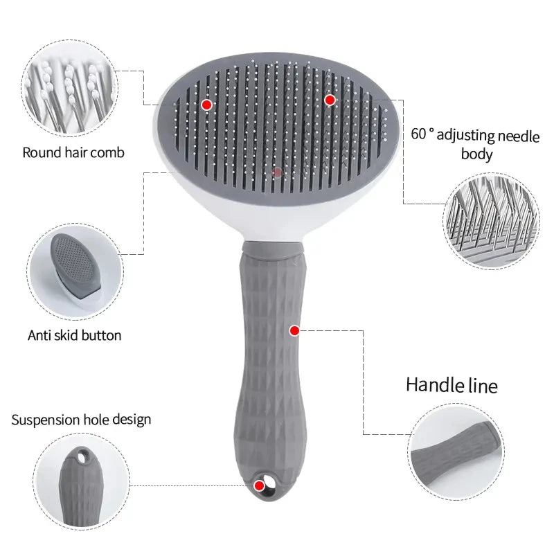 Self-Cleaning Pet Hair Removal Comb - Neferpaws