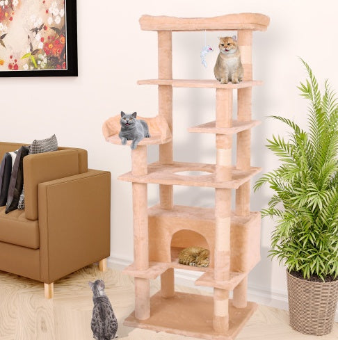 Cream White Cat Climbing Frame
