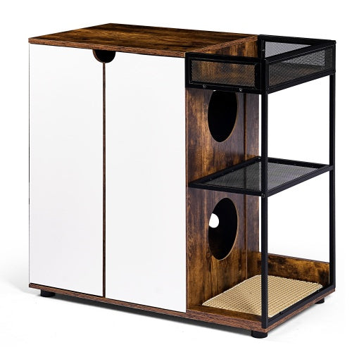 Stylish Litter Box Enclosure For Two Cats - Neferpaws